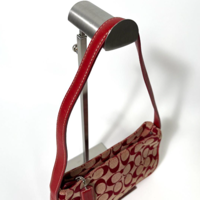 Rare Limited VINTAGE Coach Red Signature One-Shoulder Bag Y2K with