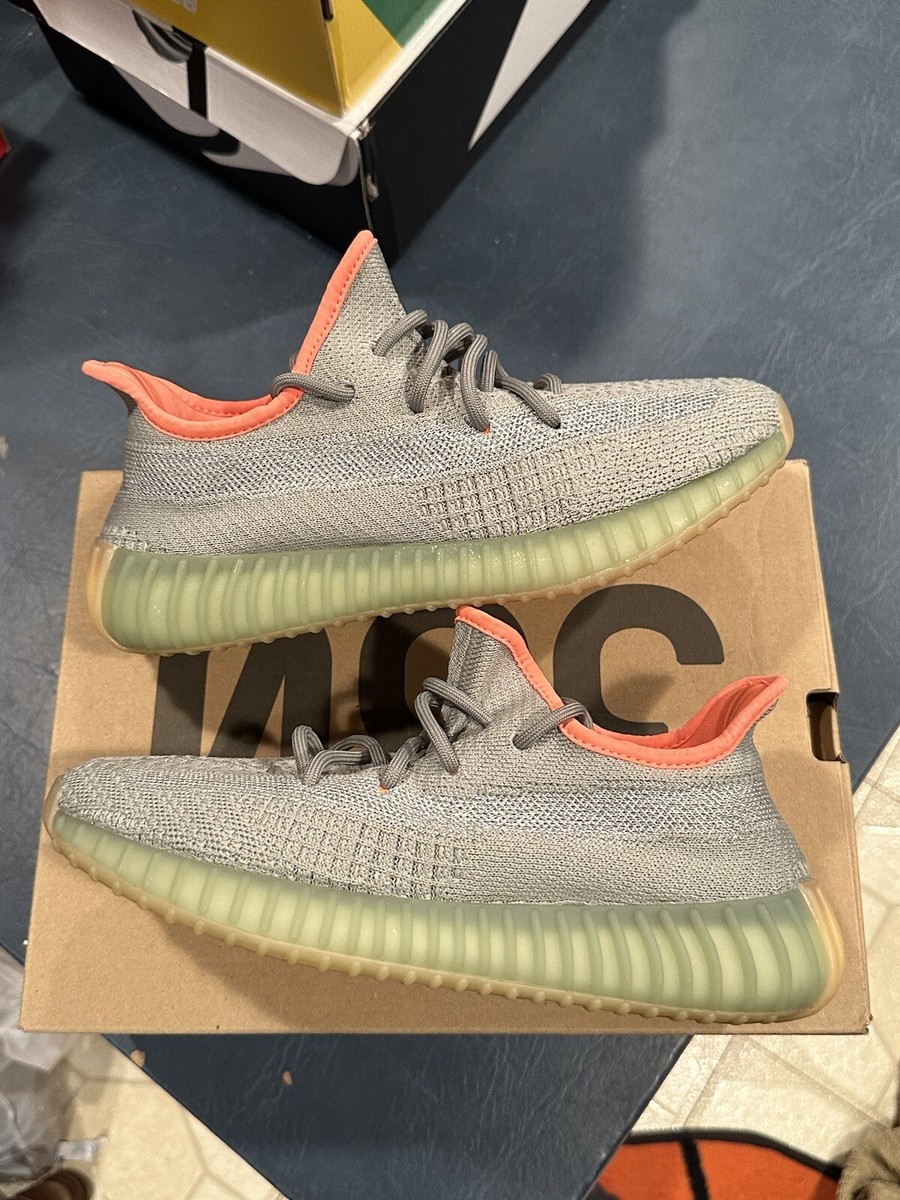 Size 6.5 - adidas Yeezy Boost 350 V2 Desert Sage Orange Green