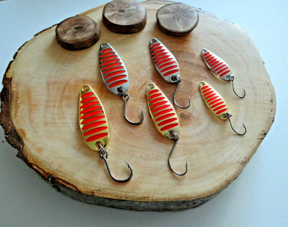 Trout Spoon. Forelln Blinker. 10g-2g.Raubfisch Blinker.1St.Farbe "Gold","Silber" - Bild 3 von 3