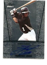 Francisco Lindor 2011 Leaf Draft #AU-FL1 AUTO Signed On Card Mint Pre Rookie. rookie card picture