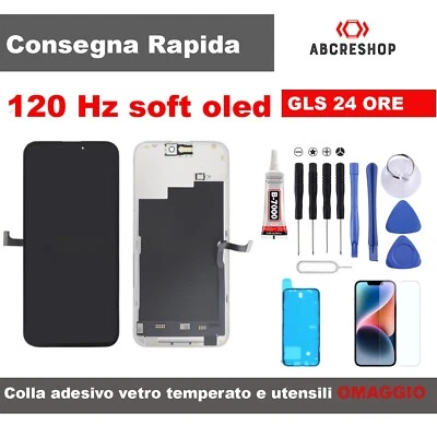 DISPLAY APPLE IPHONE 15 PRO MAX SOFT OLED 120 HZ SCHERMO LCD TOUCH SCREEN FRAME