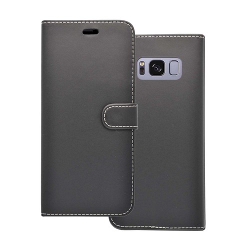 For Samsung Galaxy S8 Case Wallet Flip PU Leather In Various Colours Phone Cover - Picture 4 of 18
