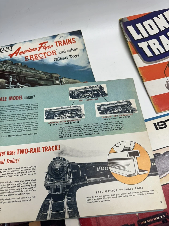 Lote De Colección De 6 Lionel Train & American Flyer Railroad Catalog 1961, 1976, 1977 Foto 4 de 4