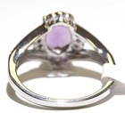 925 sterling silver natural amethyst gemstone womens ring 3.7g ladies 8 — photo 4