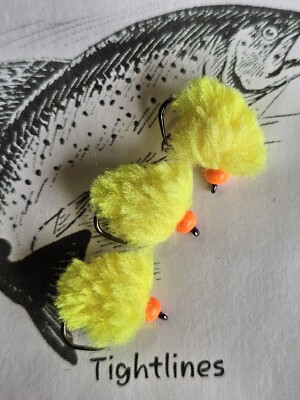 3 x EGGSTASY EI FLIEGEN FL SUNBURST - FL ORANGE PERLE GRÖSSE 10 ohne Widerhaken 