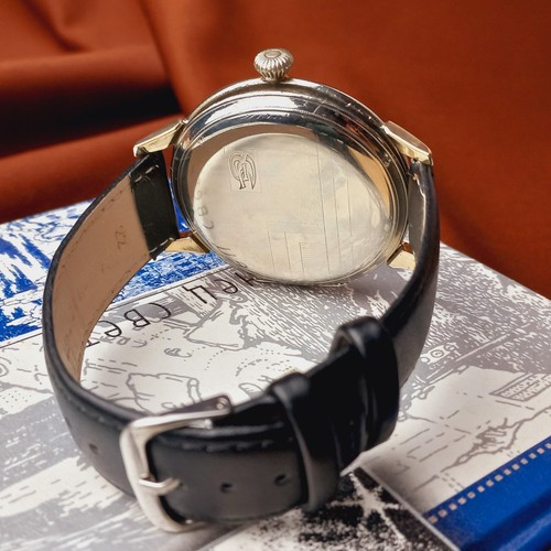 Vintage Swiss Watch Favor Antique Men's Wrist Watch World Time Serviced - Picture 12 of 14
