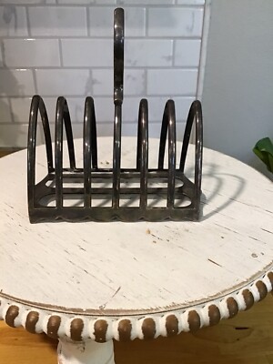 Walker & Hall Sheffield England 6 Slice Toast Rack Silver Plate