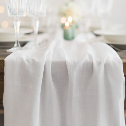 Tischläufer Musselin Dekostoff Tischband Hochzeit Taufe Geburtstag Tischdeko 5m - Bild 22 von 43