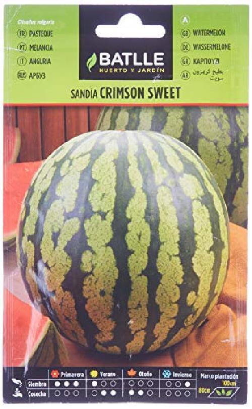 Batlle Vegetable Seeds   Watermelon Crimson sweet   160 semi