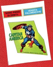 CAPITAN AMERICA N°43 (B) 1974 ANASTATICO 1^ ED. ADESIVO SU CARTA LUCIDA CORNO
