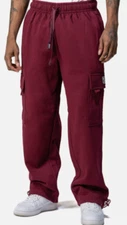Pro Club Men's Heavyweight Fleece Cargo SweatPants