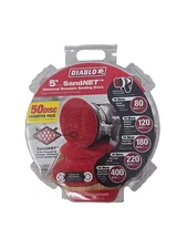 DIABLO DND050ASTH50P 5in SandNet Coated Assorted Disc 50-Pack NEW