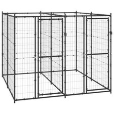 NNEVL Outdoor Dog Kennel Steel 4.84 m 