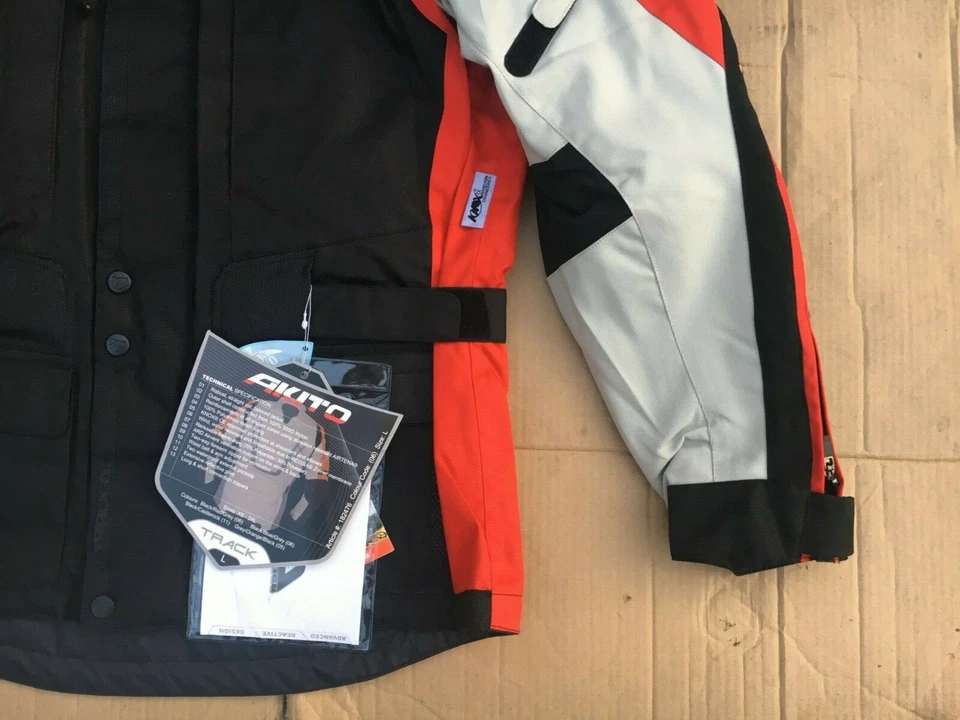Akito Track Mens Touring Textile Waterproof Motorcycle Jacket UK 42" Chest (LB2) - Image 3 of 4