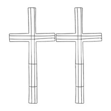 Cross Shaped Metal Wreath Forms 20 x 11 inches Wire Wreath Form Pack of 2