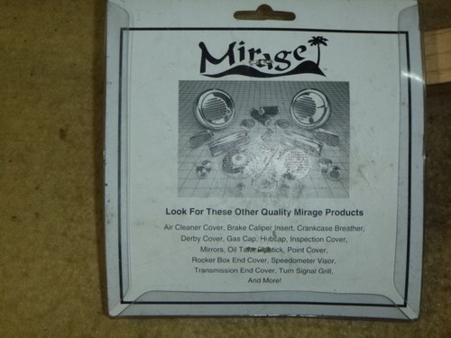 MIRAGE CHROME FRONT AXLE CAP SET HARLEY DAVIDSON FL FLH 1949 - 1971 - Picture 6 of 6
