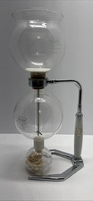 Vintage Hellem Glass Vacuum Coffee Pot 6 Tasses Cups France  Pyrex - Free Ship