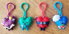 AHA Kids Heart Challenge Character Keychain Jump For Heart Lot 4 Characters NEW