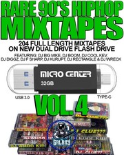 204 Rare 90s Hiphop Mixtapes on USB DJ Big Mi...