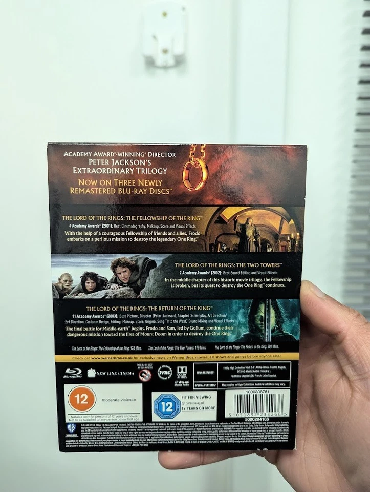 The Lord of the Rings Trilogy BLU-RAY (2021) Includes slip cover - Image 4 of 4