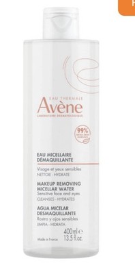 Avene Micellar Water Makeup Remover Sensitive Skin Face Eyes 400ml Cleanser