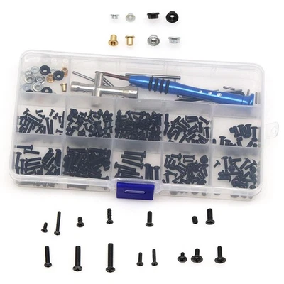 Repair Tool+ Multi-Sizes Screws Nuts+Storage Box For Wltoys 144001 1/14 RC Car