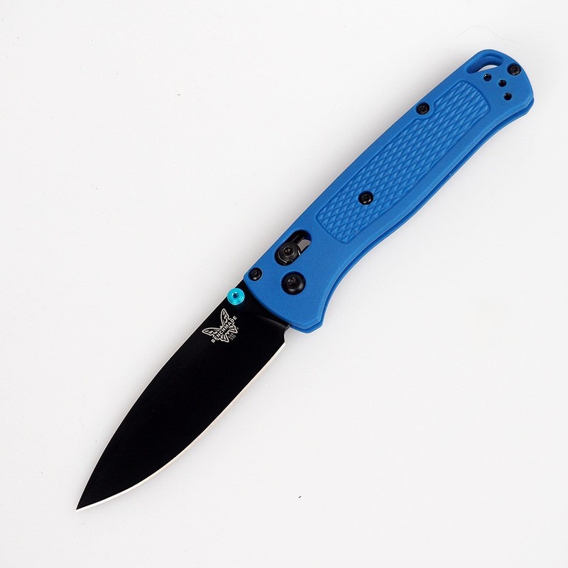 Benchmade 535 Custom Bugout Blue Handle S30V Black Blade Stainless Folding Knife