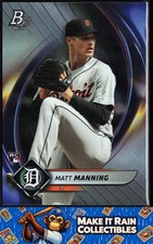 Matt Manning 2022 Bowman Platinum #6 Detroit Tigers Rookie RC