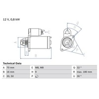 Bosch 0 986 022 151 Starter