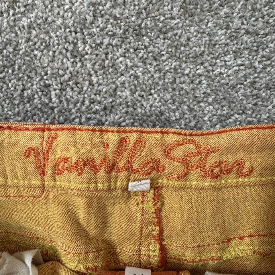 Vanilla Star Shorts Womens 11 Distressed Denim Y2K micro Casual Summer low rise - Image 3 of 4
