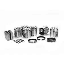 Silvolite Piston Kit 7197DKT.STD; Dualoy 101.98mm -44.9cc Dish for 5.9L Cummins