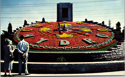 #ad #ad Postcard The Ontario Hydro Floral Clock Niagara Falls Canada Unposted $4.95