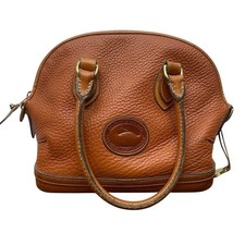 Dooney Bourke Norfolk Satchel British Tan All Weather Leather AWL Bag