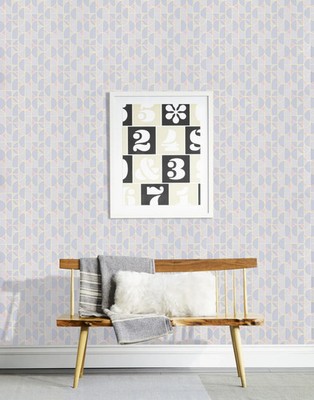 HC-012 Heath Ceramics Hygge & West Charcoal Slice Mist Wallpaper 27'' x 30'