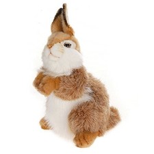 Hansa Baby Bunny Caramel Plush Toy, Soft Squeezable Very Realistic 12" High
