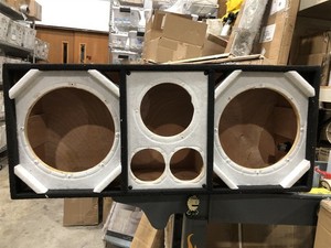 Deejay LED Empty Chuchera Speaker Enclosure with Dual Port Woofer/Tweeter/Horn 