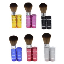 9.2cm Retractable Blush Brush Metal and Nylon Materials For Makeup Tool