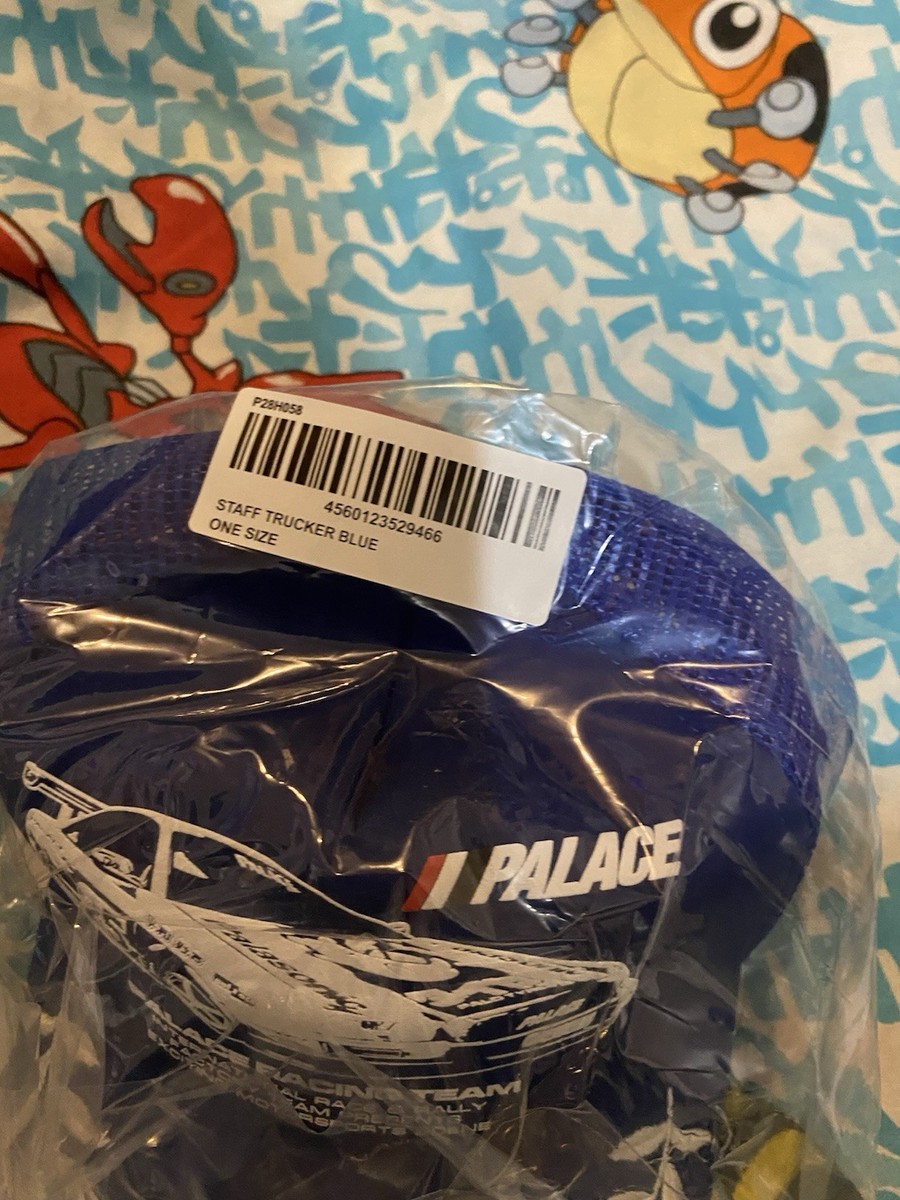 Palace Skateboards Staff Trucker Hat Blue Nissan Skyline GT Racing