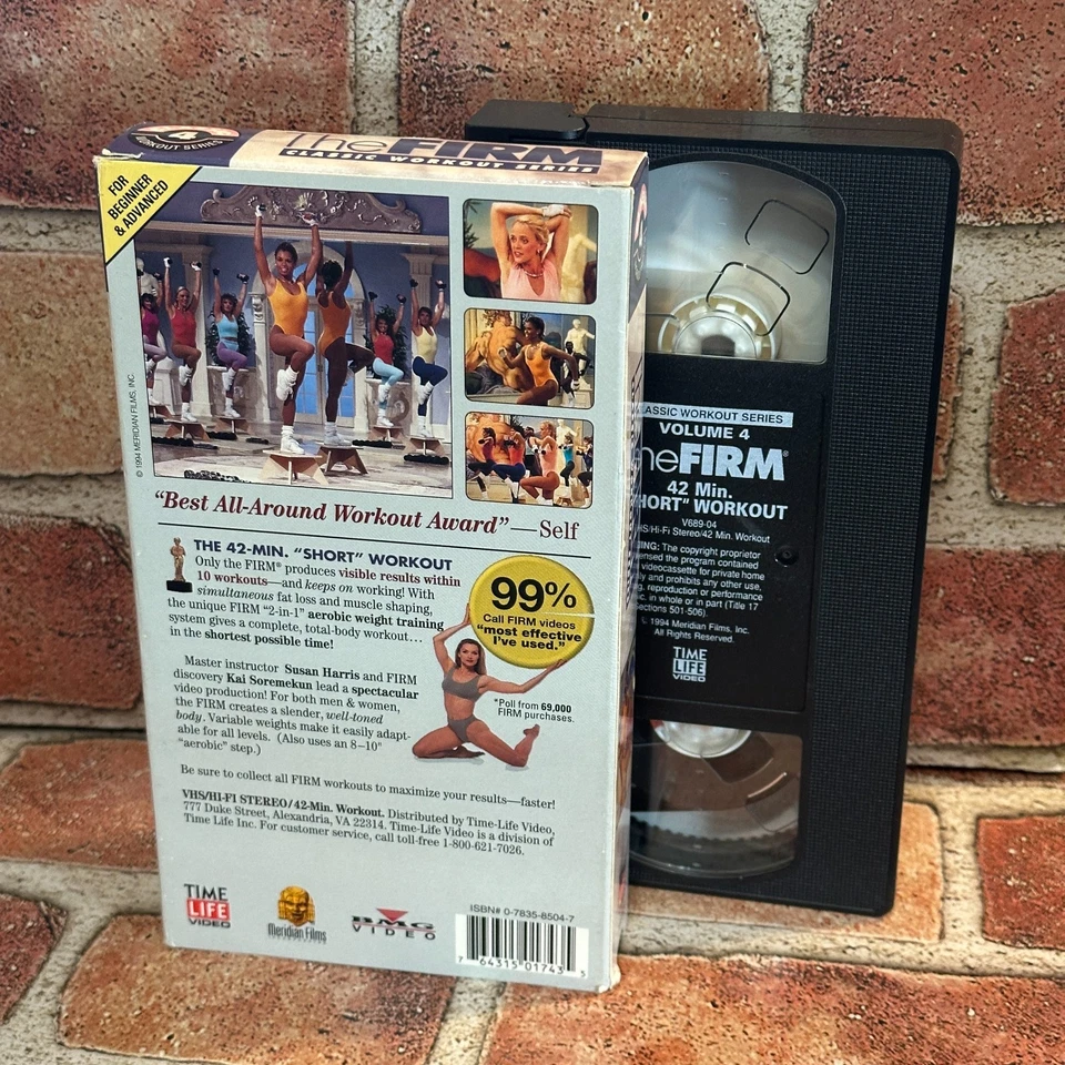 The Firm Vol 4 Workout VHS Used Time Life Aerobics Fitness With Weights 1990s Foto 2 de 3