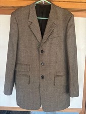 Paul Smith Vintage Wool Suit Set Brown Check Size Japan