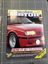 VINTAGE CAR MAGAZINE MODERN MOTOR MANCAVE MUSCLE FORD HOLDEN 1980s MOTOR BMX
