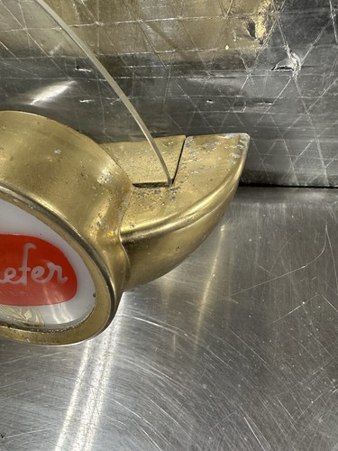 Vintage Schaefer Bier beleuchtet Atom Segelboot Uhr Registrierkassenschild - Bild 10 von 21