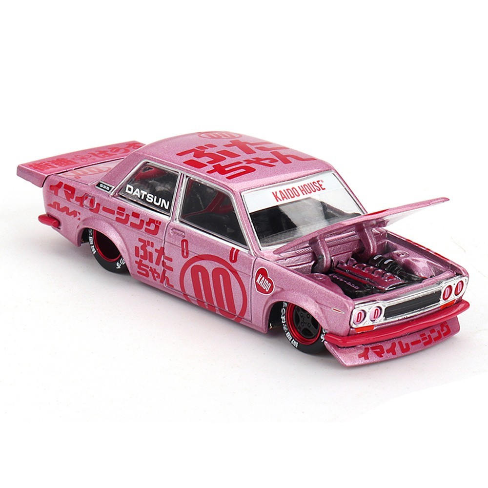 Kaido House x Mini GT 1:64 Datsun 510 Pro Street Buta V1 Pink