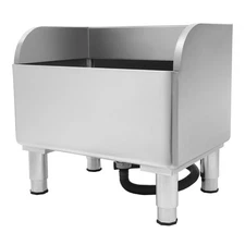 Commercial Stainless Steel Floor Mop Sink - 24" x 16" x 22", 12" Deep Basin