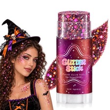 Halloween Glitter Stick For Face, Body  Hair, Glitter Gel For Women Kids