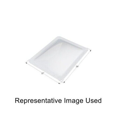 Icon 01853 RV Trailer Rectangular Outer Skylight 22'' x 28'' - White NEW