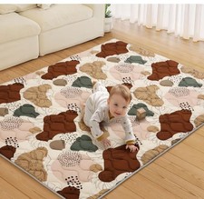 65x50 Playpen Mat for Baby Crawling: Large Baby Play Mat for Infants, , Soft ...