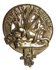 SCOTTISH CLAN BADGE, Vintage Clan Douglas, Scottish Clan Badge, "Jamais Arriere"
