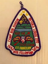 1990 Section SE-5 Dixie Fellowship Camp Hardin Skyuka Lodge Conclave Patch P