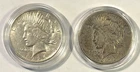 1926D AU & 1926S XF Peace Silver Dollars (2) Coins in Capsules, Free Shipping!